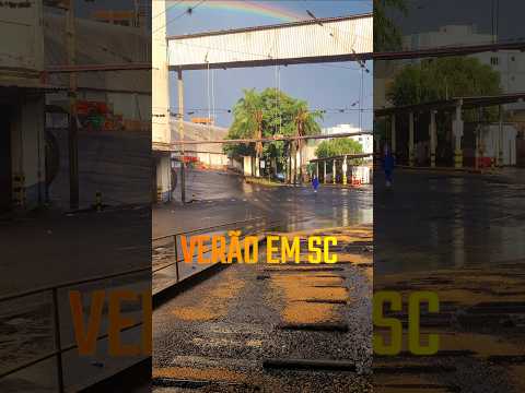 Como ė o Verão Em SC #tempestade #clima #tempo #concordia
