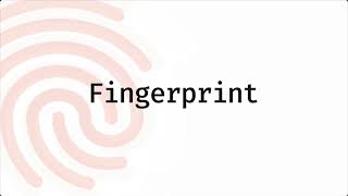 Fingerprint - ReactJS Demo