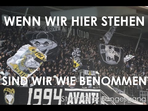 Wenn wir hier stehen, sind wir wie benommen, ... | Nordkurve Graz