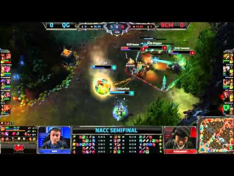 Queen Gypsies vs Blue Caster Minions | Game 1 semifinals NACC 2014 | QG vs BCM G1