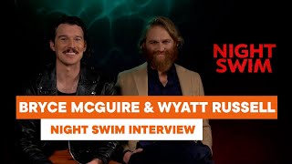 Bryce McGuire & Wyatt Russell talk 'Night Swim', pool scenes, horror archetypes and more