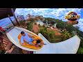 360 VR Boomerang Waterslide Ride Hot Beach Brazil In 5K
