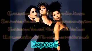 Expose - Let me be the one (lyrics) 80&#39;s throwback