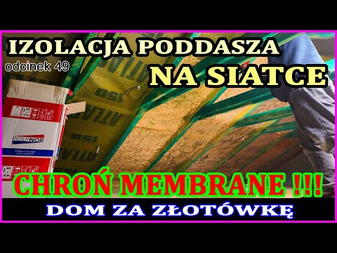IZOLACJA PODDASZA SAMEMU bez ryzyka! Nowatorski sposób z użyciem POLYNORu  i siatki w 1 dzień 🔥