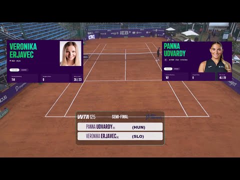 (3) Panna Udvardy (HUN) vs  (6) Veronika Erjavec (SLO) - Game, Set, Match