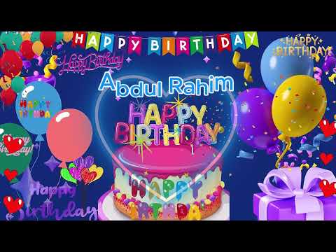 Abdul Rahim happy birthday to you