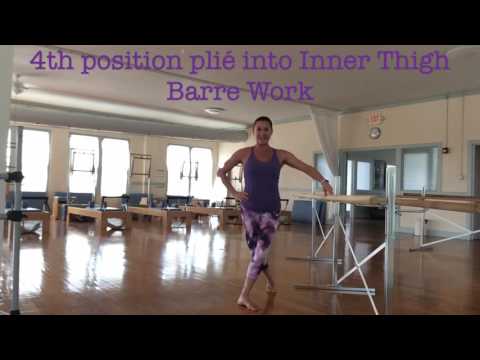 4th Position Plié Into Inner Theigh Barre  Series