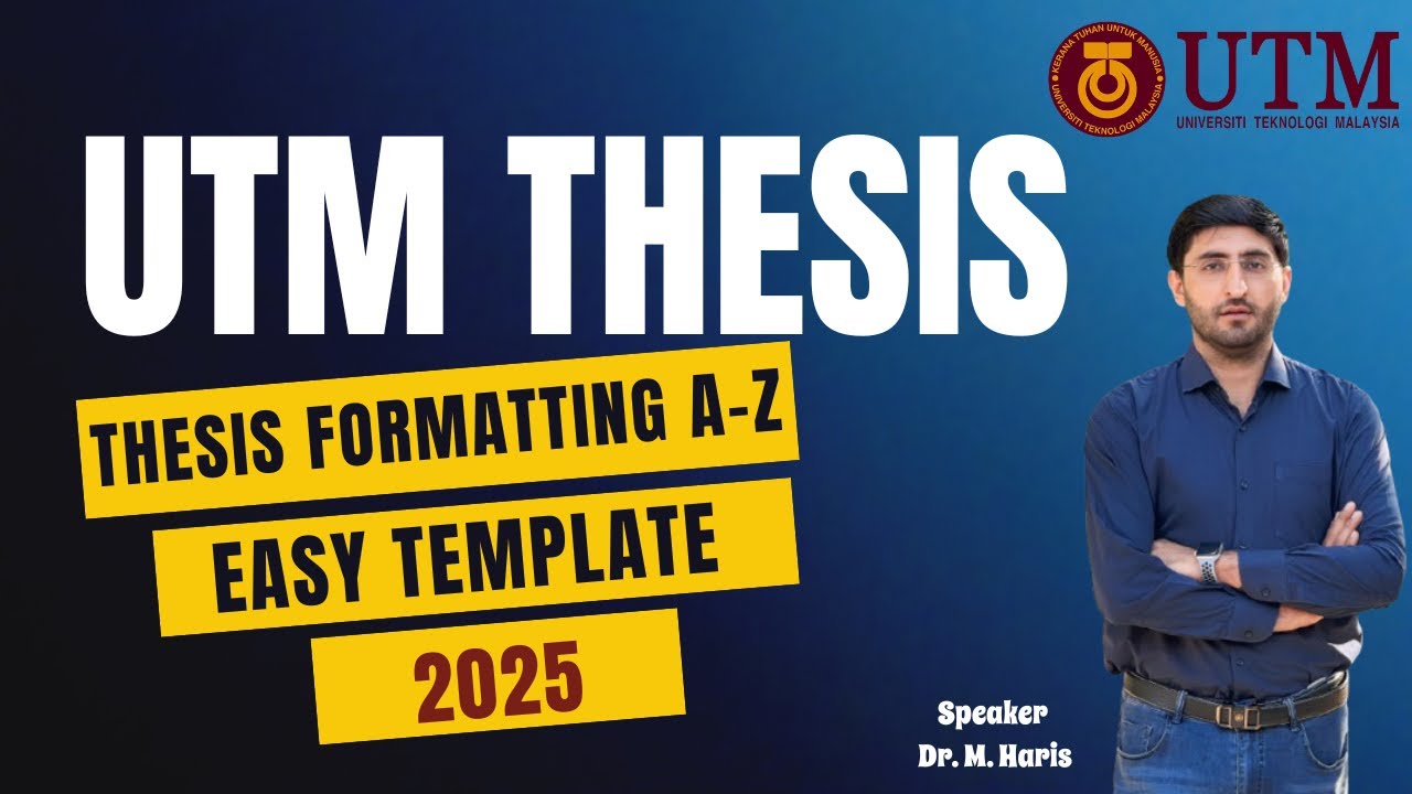 UTM Thesis Template Formatting 2025/2026 – Tips & Tricks for Perfect Formatting