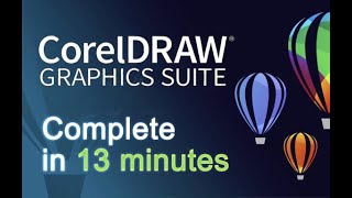 CorelDRAW - Tutorial for Beginners in 13 MINUTES!  [ COMPLETE ]