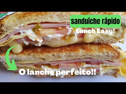 Lanche completo fácil barato e rápido!! Lunch easy cheap fast complete!!