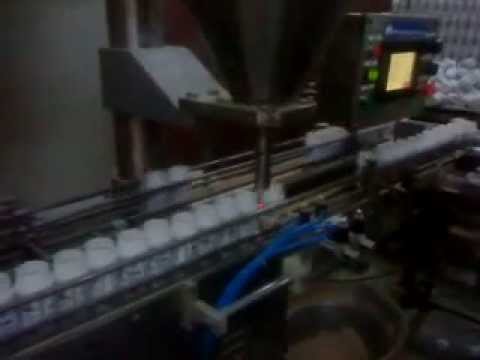 Semi-automatic auger powder filling machine