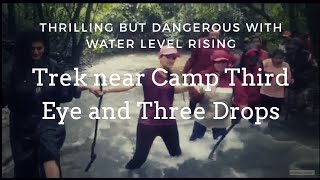 preview picture of video 'Thirlling Trekking experience around camp third eye and three drops waterfalls near Belgaum, India'
