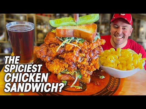 Extra Spicy Nashville Hot Fried Chicken Sandwich Challenge!!