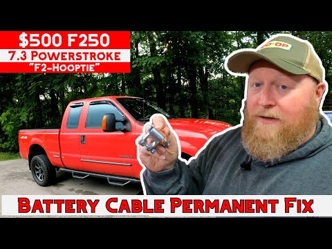 $500 Ford 7.3 SUPERDUTY Powerstroke Battery Cable Fix - Easy Cheap and Permanent