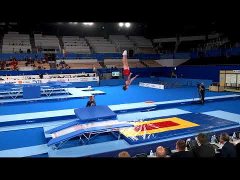 SMITH Simon (USA) M - 2019 Trampoline Worlds, Tokyo (JPN) - Qualification Double Mini R2