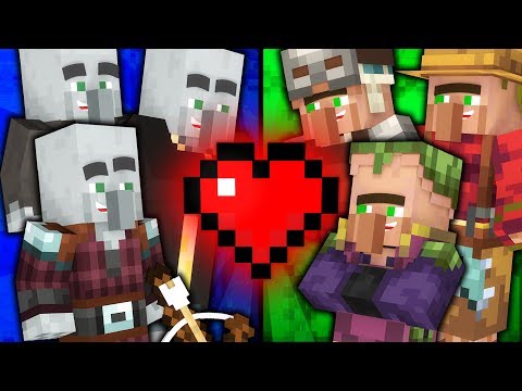 If Illagers and Villagers were Friends - Minecraft