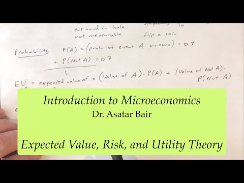 Introduction to Microeconomics: Expected Value, Risk, and Utility Theory