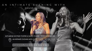 Katharine McPhee Foster &amp; David Foster - Don&#39;t forget me (Full performance) from SMASH