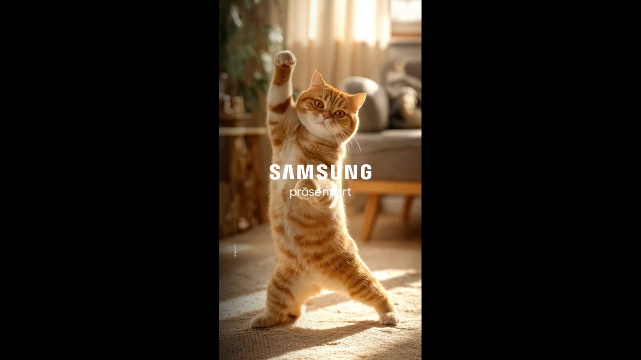 Tanz Companion: Eine Katze lernt eine Tanzchallenge | Samsung