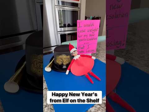Happy New Year’s from Elf on the Shelf #elfontheshelf ￼#newyear