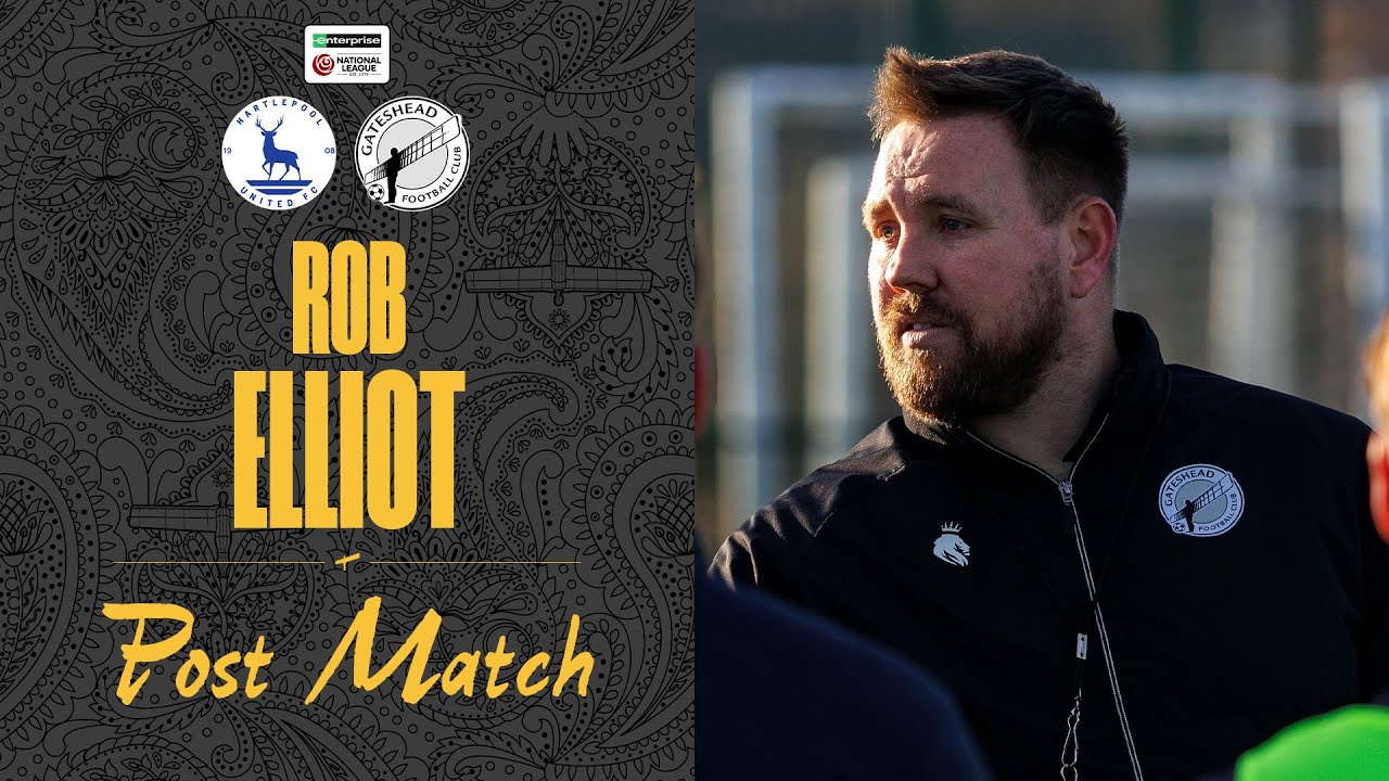 💬 “Couldn’t be more proud” | Rob Elliot post-Hartlepool Utd (A) | POST-MATCH