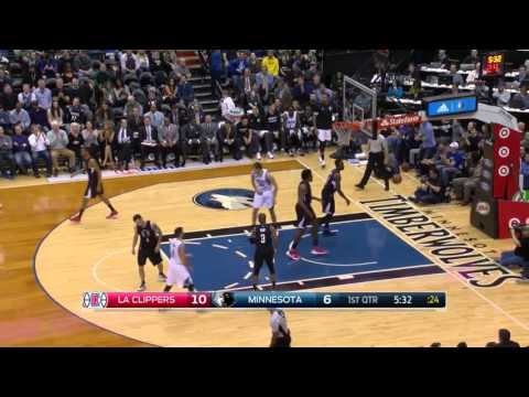 Karl-Anthony Towns vs Los Angeles Clippers 30.03.2016 (16Pts)