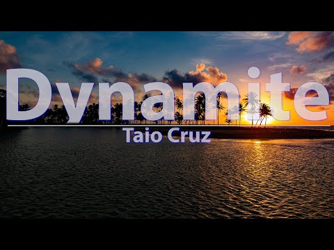 Taio Cruz - Dynamite (Clean) (Lyrics) - Audio at 192khz, 4k Video