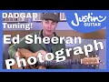 How to play Photograph by Ed Sheeran on guitar in DADGAD tuning - Guitar Lesson Tutorial
