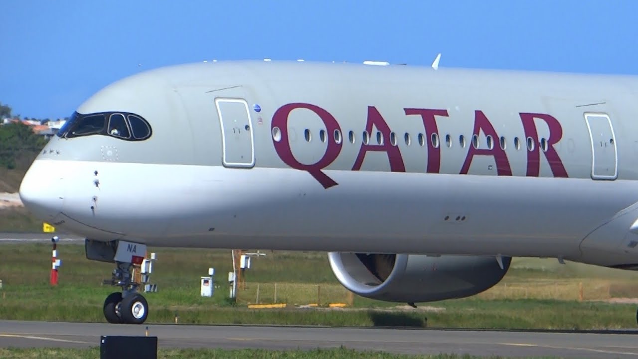 GIGANTE A350-1000 DA QATAR DECOLANDO DE SALVADOR ✔