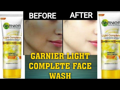 Garnier light complete face wash review