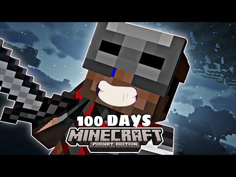 Surviving 100 Days in Minecraft: Pocket Edition