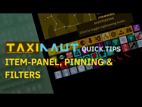 TAXINAUT quick tips: Item-Panel, Pinning & Filters