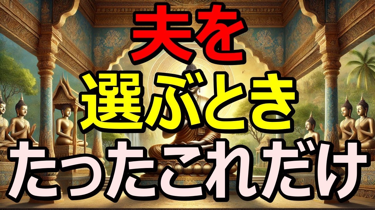 仏教が教える理想の伴侶の見分け方！夫を選ぶときたったこれだけ｜ブッタの教え