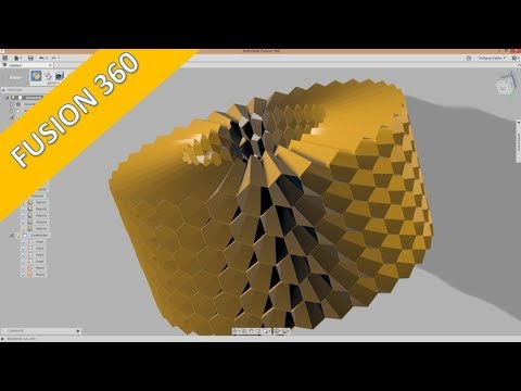 Userwish Beehive Bienenwaben Autodesk Fusion 360 Training Part Design