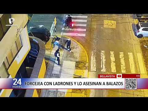 Joven es asesinado a balazos en una calle de Bellavista tras forcejear con ladrones