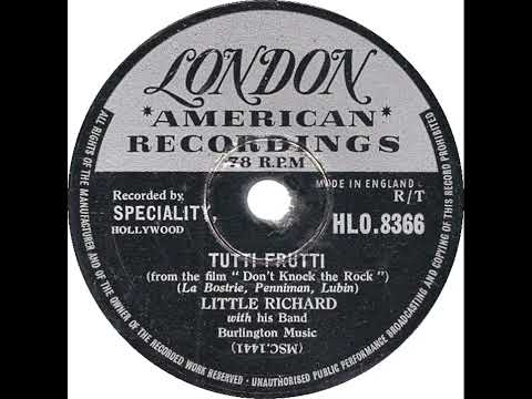 UK New Entry 1957 (28) Little Richard & His Band - Tutti Frutti
