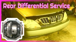 Rear Differential Gear Oil Change - Lexus RX 300 Toyota Harrier AWD