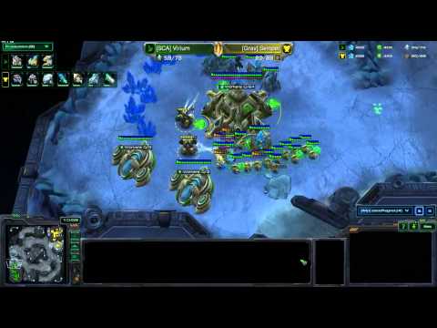 SC2 HotS 1v1 - [Grav]Semper vs [SCA]Virium - TvP / Neo Planet S /  Hellbat + Marauder vs Macro Proto