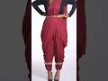 How To Dhoti Drape 6 Yard Saree Dhoti Style Saree Draping Dhoti Saree Drape Shorts