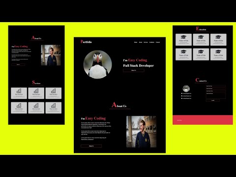 Complete Portfolio Website With Bootstrap Using HTML/CSS/BOOTSTRAP5|Responsive Website From Scratch