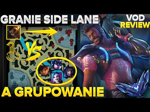 Granie side lane vs grupowanie i walki- VOD Review Akshan D4 MID