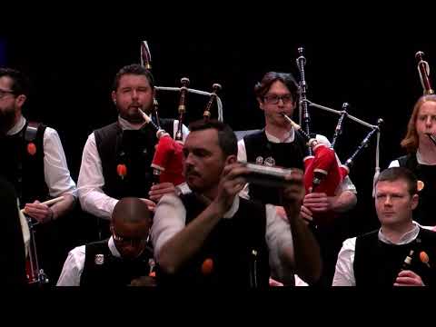 Le bagad Cap Caval (Plomeur) au Championnat des bagadoù 2018 à Brest