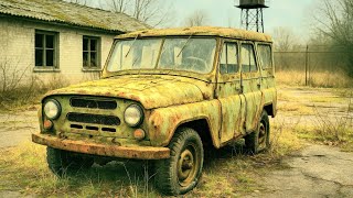 Full restoration of the 30-year-old uaz 469 car/#automobile #abandoned #restoration #viralvideo