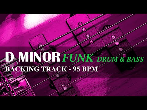 Backing Track - D Minor - Funk Drum & Bass