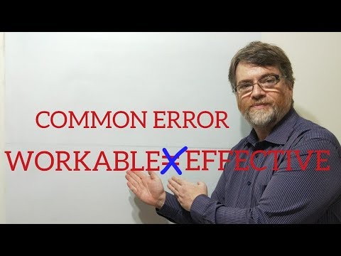 English Tutor Nick P Lesson (354)  Don't Say Workable When You Mean Something Worked Well