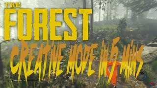 The Forest | UNLOCK CREATIVE MODE IN 5 MINUTES WITH NO MODS (v1.09)