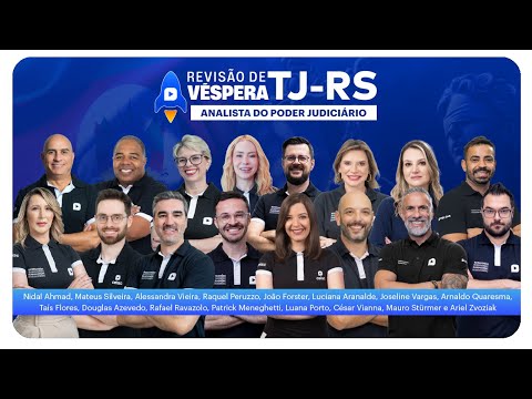 Revisão de Véspera TJ-RS | AULÃO PRÉ-PROVA COM ESPECIALISTAS | Ceisc Concursos