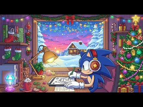 ❄️ Sonic's Relaxing Christmas 🎄  Chill Study Lofi Vibes 🎧 Cozy Lofi Beats to Relax & Study