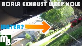 Borla Aftermarket Cat Axle Back Exhaust Weep Drain Hole Drilling Holes In Muffler Part 2 / 3