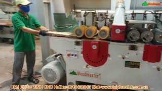 Máy bào 2 mặt rong nhiều lưỡi Woodmaster